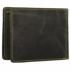 Hot Greenburry Vintage Geldbörse Leder 12.5 cm olive