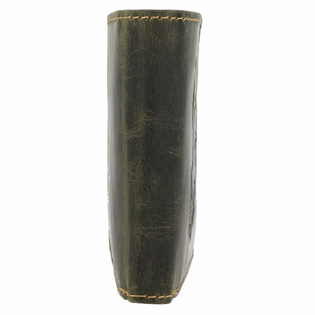 Hot Greenburry Vintage Geldbörse Leder 12.5 cm olive