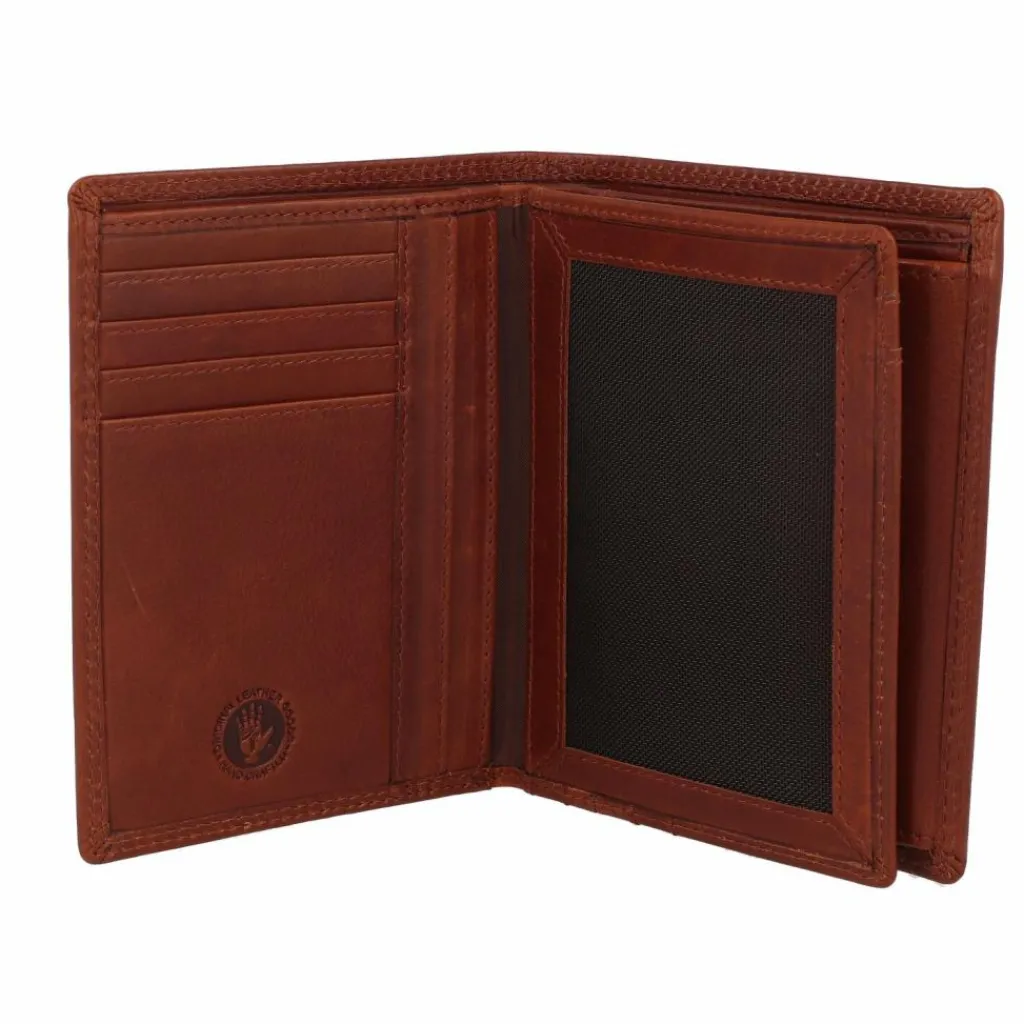 Herren Greenburry Vintage Geldbörse RFID Schutz Leder 10 cm