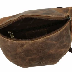 Discount Greenburry Vintage Gürteltasche Leder 26 cm brown