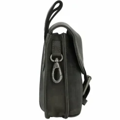 Clearance Greenburry Vintage Gürteltasche Leder 15 cm charcoal