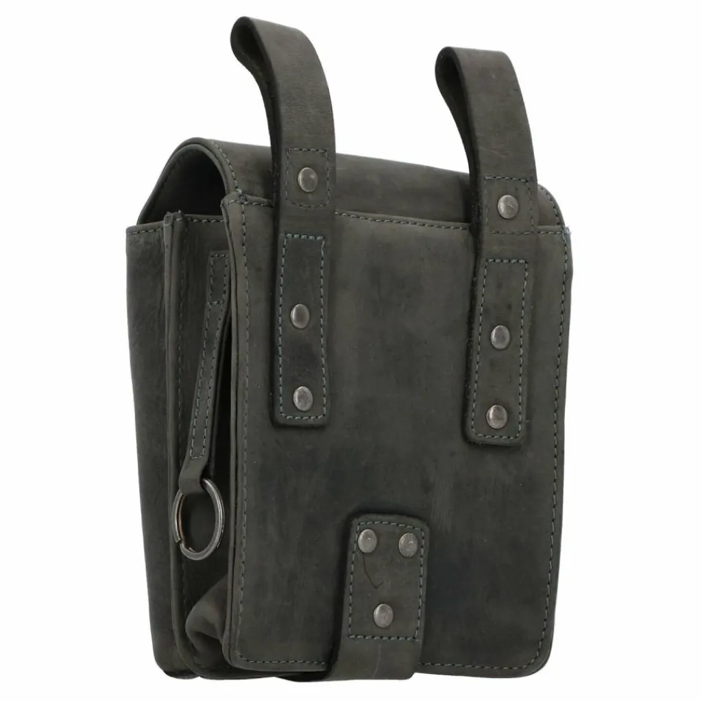 Clearance Greenburry Vintage Gürteltasche Leder 15 cm charcoal
