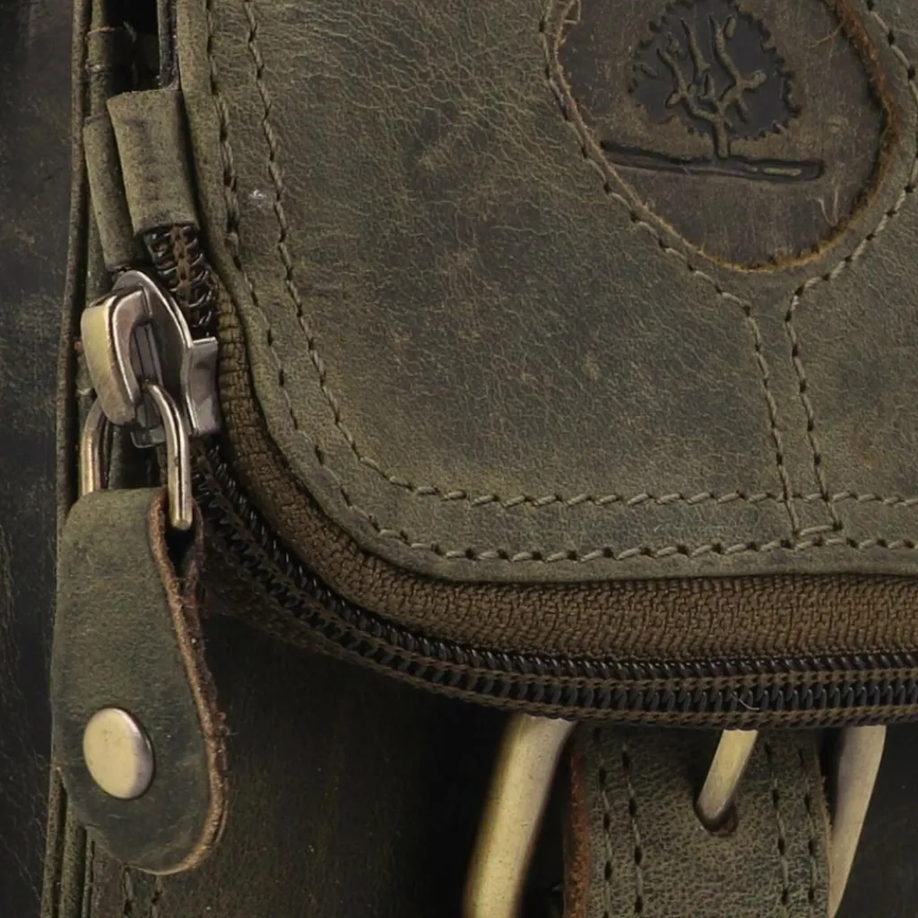 Greenburry Vintage Gürteltasche Leder 13.5 cm