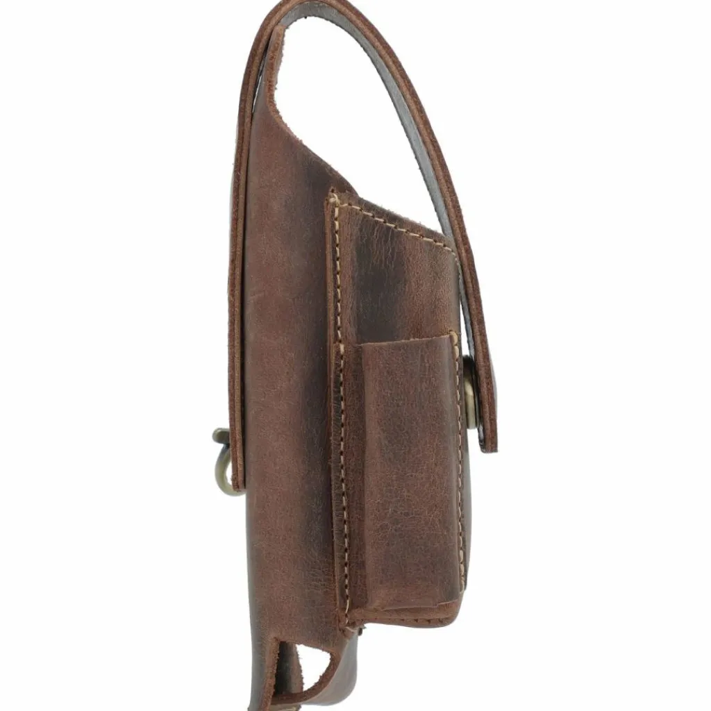 Greenburry Gürteltaschen<Vintage Gürteltasche Leder 8 cm brown
