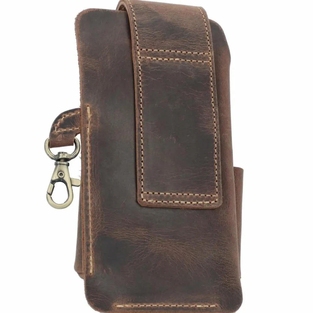 Greenburry Gürteltaschen<Vintage Gürteltasche Leder 8 cm brown