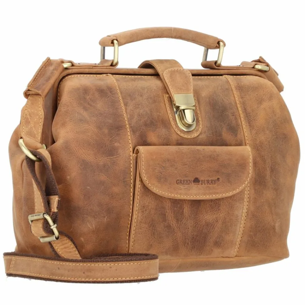 Greenburry Henkeltaschen<Vintage Handtasche Leder 31 cm brown