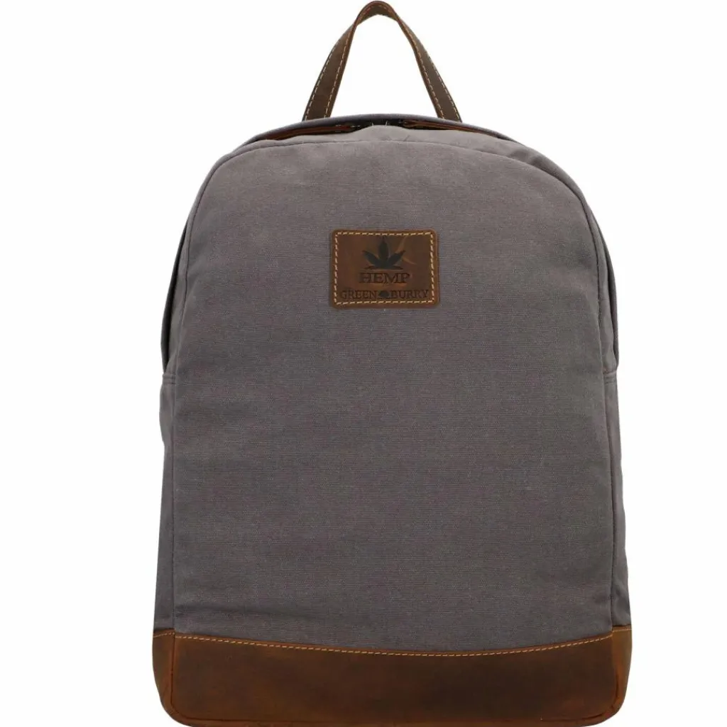 Greenburry Vintage Hemp Rucksack 35 cm light grey
