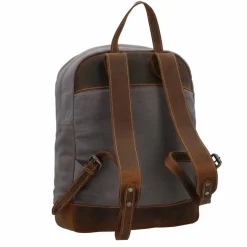 Greenburry Vintage Hemp Rucksack 35 cm light grey