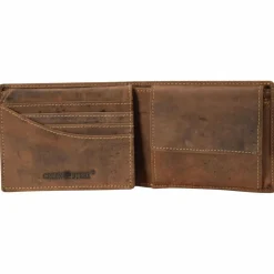 Sale Greenburry Vintage Hirsch Geldbörse Leder 12 cm braun