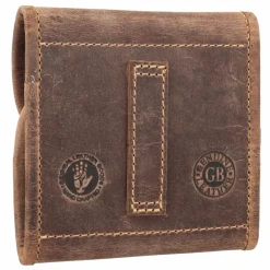 New Greenburry Vintage Jagd-Patronentasche Leder 11 cm brown