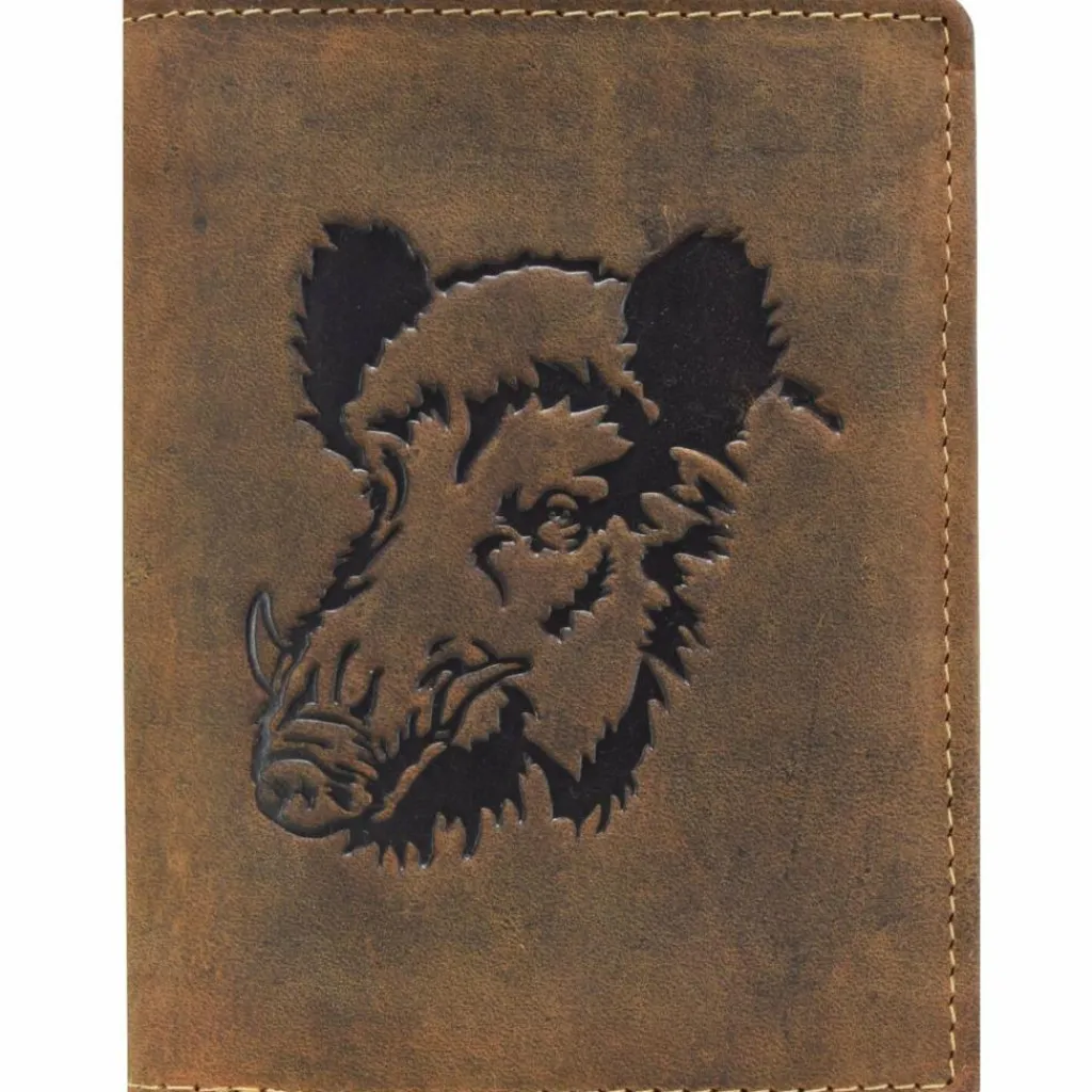 Herren Greenburry Vintage Keiler Geldbörse Leder 9,5 cm