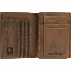 Sale Greenburry Vintage Kreditkartenetui Leder 9 cm braun