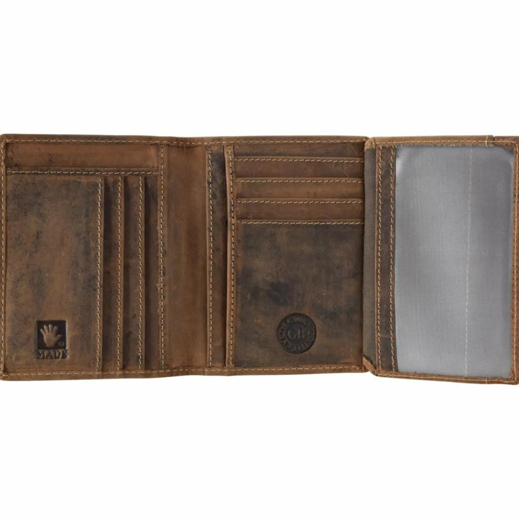 Sale Greenburry Vintage Kreditkartenetui Leder 9 cm braun