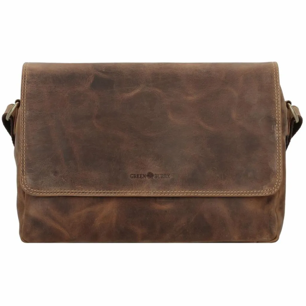 Greenburry Messenger Bags|Laptoptaschen<Vintage Messenger Leder 34 cm brown