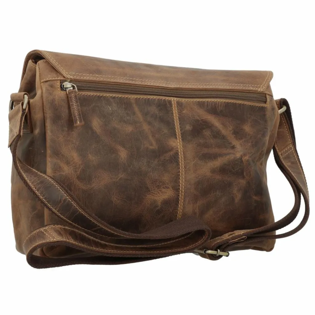 Greenburry Messenger Bags|Laptoptaschen<Vintage Messenger Leder 34 cm brown