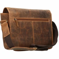 Sale Greenburry Vintage Messenger Leder 34 cm braun