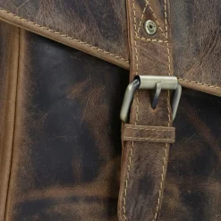 Clearance Greenburry Vintage Messenger Leder 40 cm Laptopfach brown
