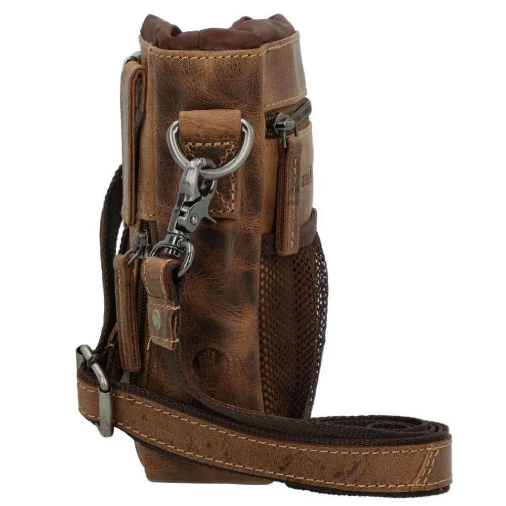 Greenburry Mini Bags|Umhängetaschen<Vintage Mini Bag Umhängetasche Leder 13 cm brown