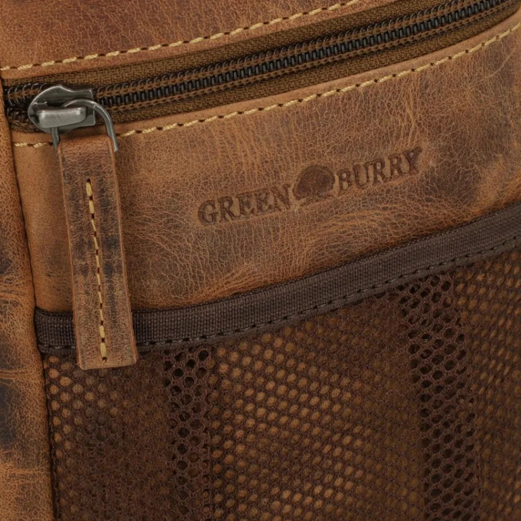 Greenburry Mini Bags|Umhängetaschen<Vintage Mini Bag Umhängetasche Leder 13 cm brown