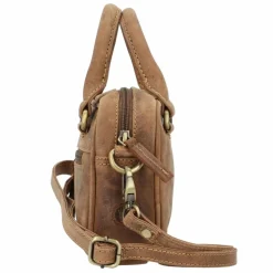 Outlet Greenburry Vintage Mini Bag Handtasche Leder 18 cm brown