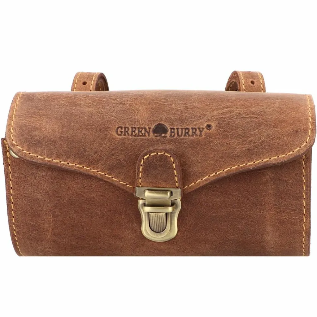 Hot Greenburry Vintage Original Fahrradtasche Leder 17 cm brown