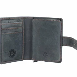 Greenburry Herrengeldbörsen Hochformat<Vintage Original Geldbörse RFID Leder 8 cm steel blue-orange