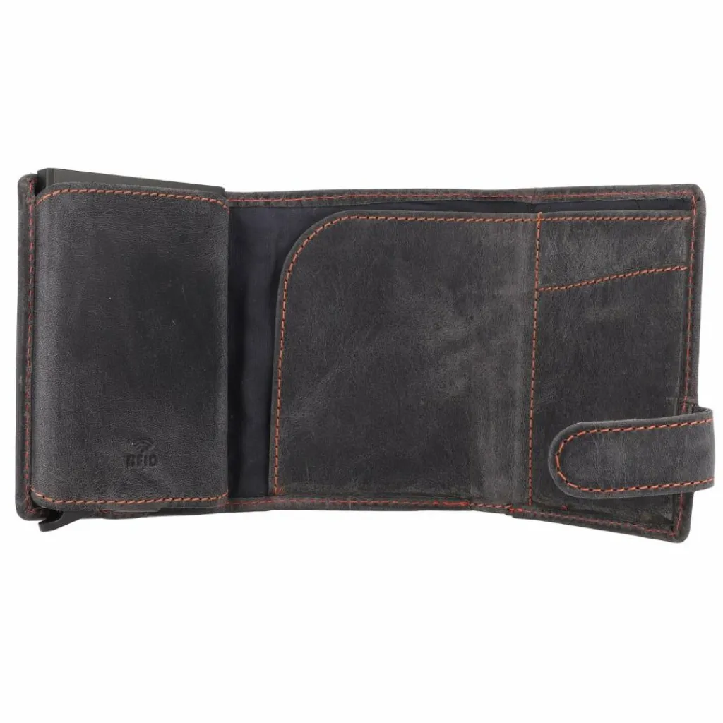 Herren Greenburry Vintage Original Geldbörse RFID Leder 8,5 cm