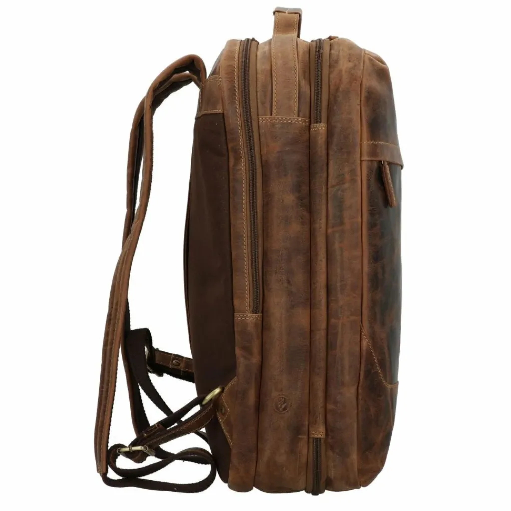 Greenburry Lederrucksäcke|Business-Rucksäcke<Vintage Reiserucksack Leder 48 cm Laptopfach brown