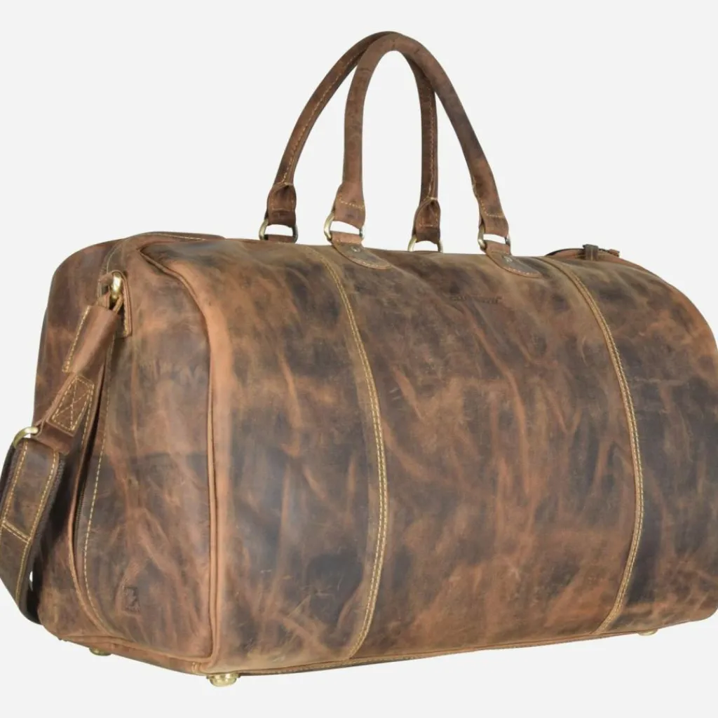 Best Greenburry Vintage Reisetasche Leder 42 cm brown