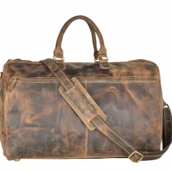Best Greenburry Vintage Reisetasche Leder 42 cm brown