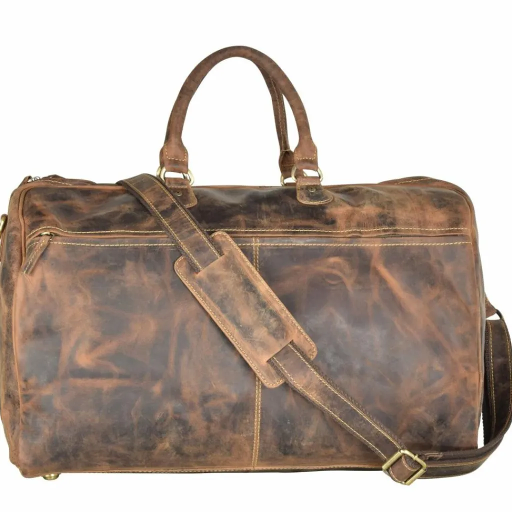 Best Greenburry Vintage Reisetasche Leder 42 cm brown