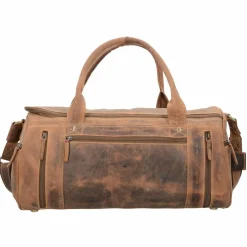 Hot Greenburry Vintage Reisetasche Leder 50 cm cognac
