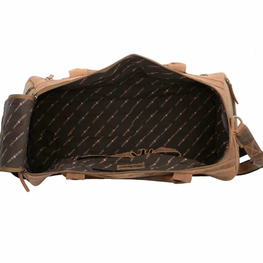 Hot Greenburry Vintage Reisetasche Leder 50 cm cognac