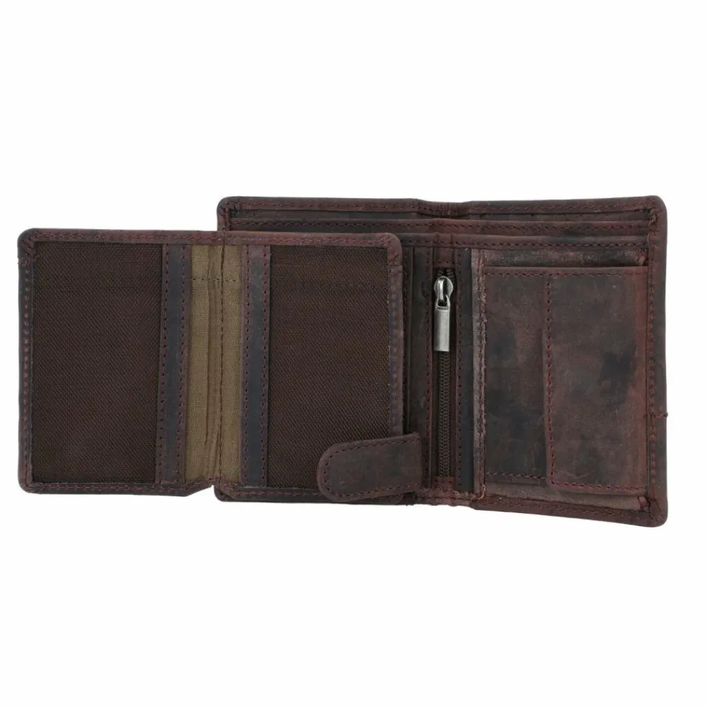 Herren Greenburry Vintage Revival Geldbörse Leder 8,5 cm