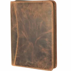 Clearance Greenburry Vintage Ringmappe Leder 26 cm braun