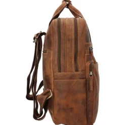 Greenburry Lederrucksäcke|Daypacks<Vintage Rucksack Leder 38 cm Laptopfach braun