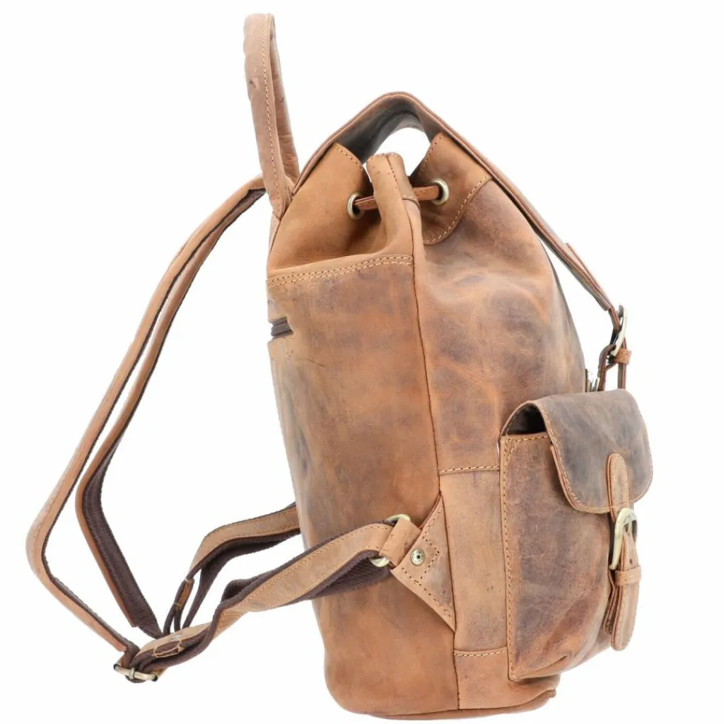 Greenburry Daypacks|Lederrucksäcke<Vintage Rucksack Leder 40 cm brown