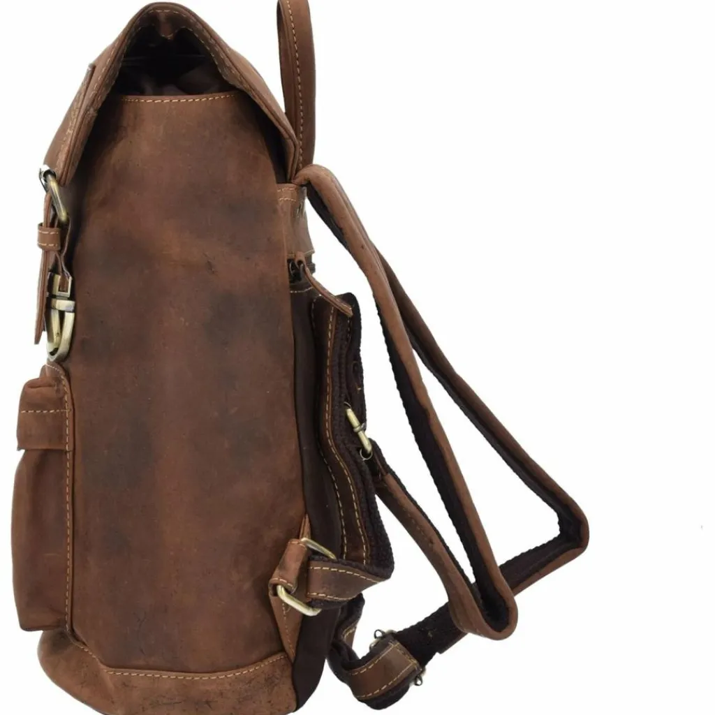Discount Greenburry Vintage Rucksack Leder 42 cm Laptopfach brown
