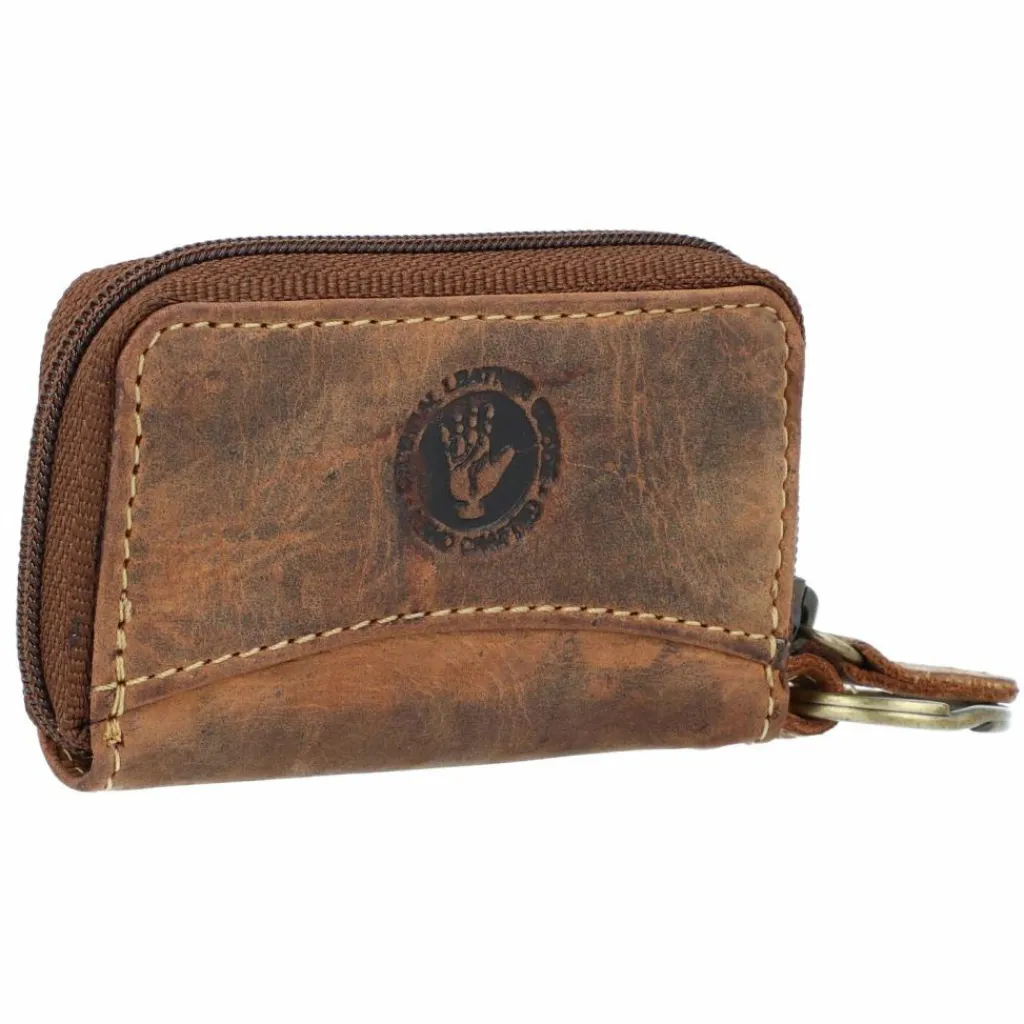 Sale Greenburry Vintage Schlüsseletui Leder 8,5 cm braun