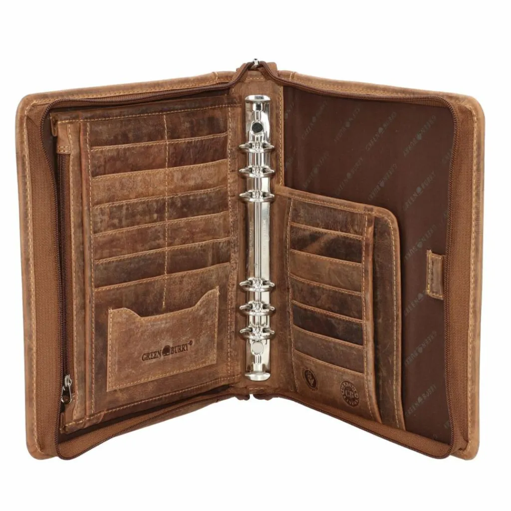 Best Greenburry Vintage Schreibmappe Leder 26 cm braun