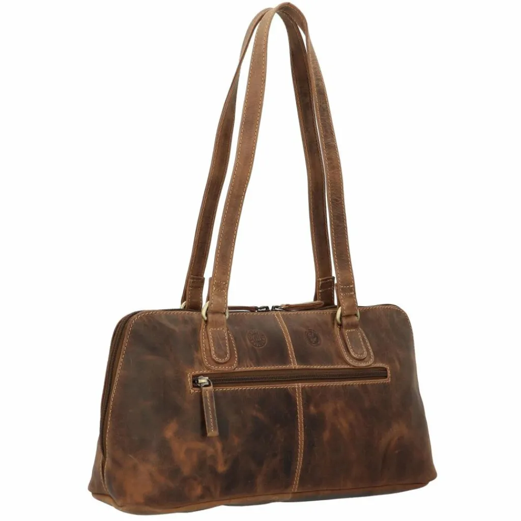 Discount Greenburry Vintage Schultertasche S Leder 37 cm brown