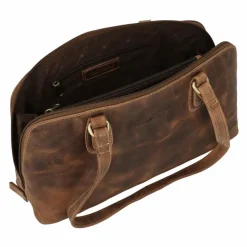 Discount Greenburry Vintage Schultertasche S Leder 37 cm brown