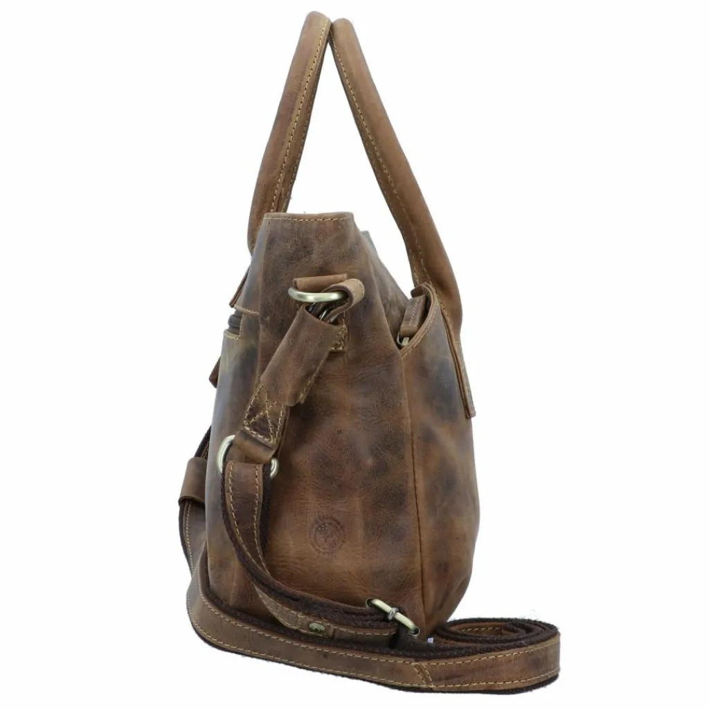 Greenburry Shopper|Schultertaschen<Vintage Shopper Tasche Leder 36 cm brown
