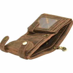 Herren Greenburry Vintage Skull Geldbörse Leder 10 cm