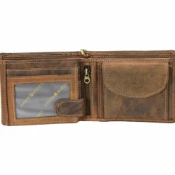 Herren Greenburry Vintage Skull Geldbörse Leder 12 cm