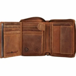 Herren Greenburry Vintage Sternzeichen Geldbörse Leder 10 cm
