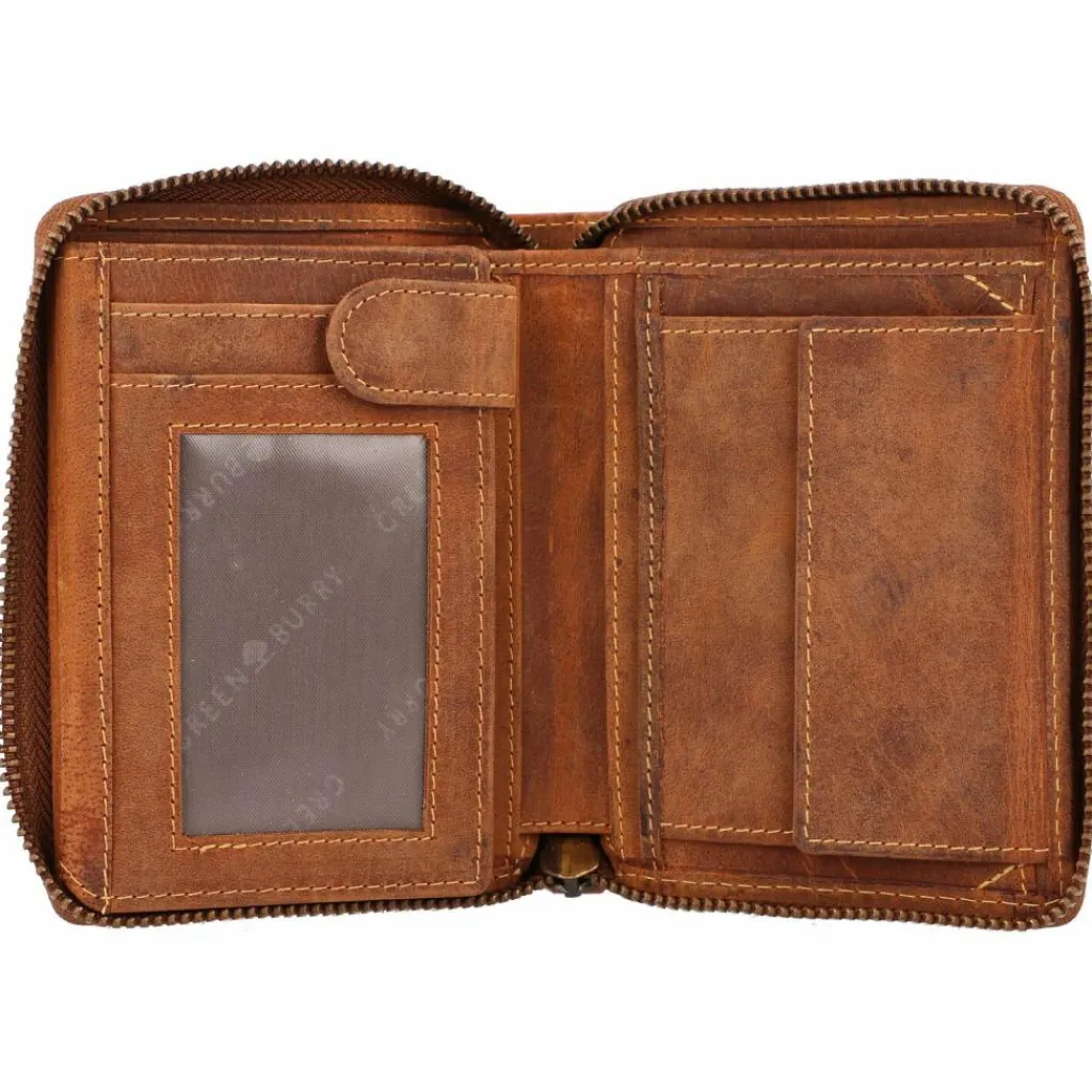 Greenburry Herrengeldbörsen Hochformat<Vintage Sternzeichen Geldbörse Leder 10 cm skorpion