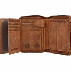 Greenburry Herrengeldbörsen Hochformat<Vintage Sternzeichen Geldbörse Leder 10 cm skorpion