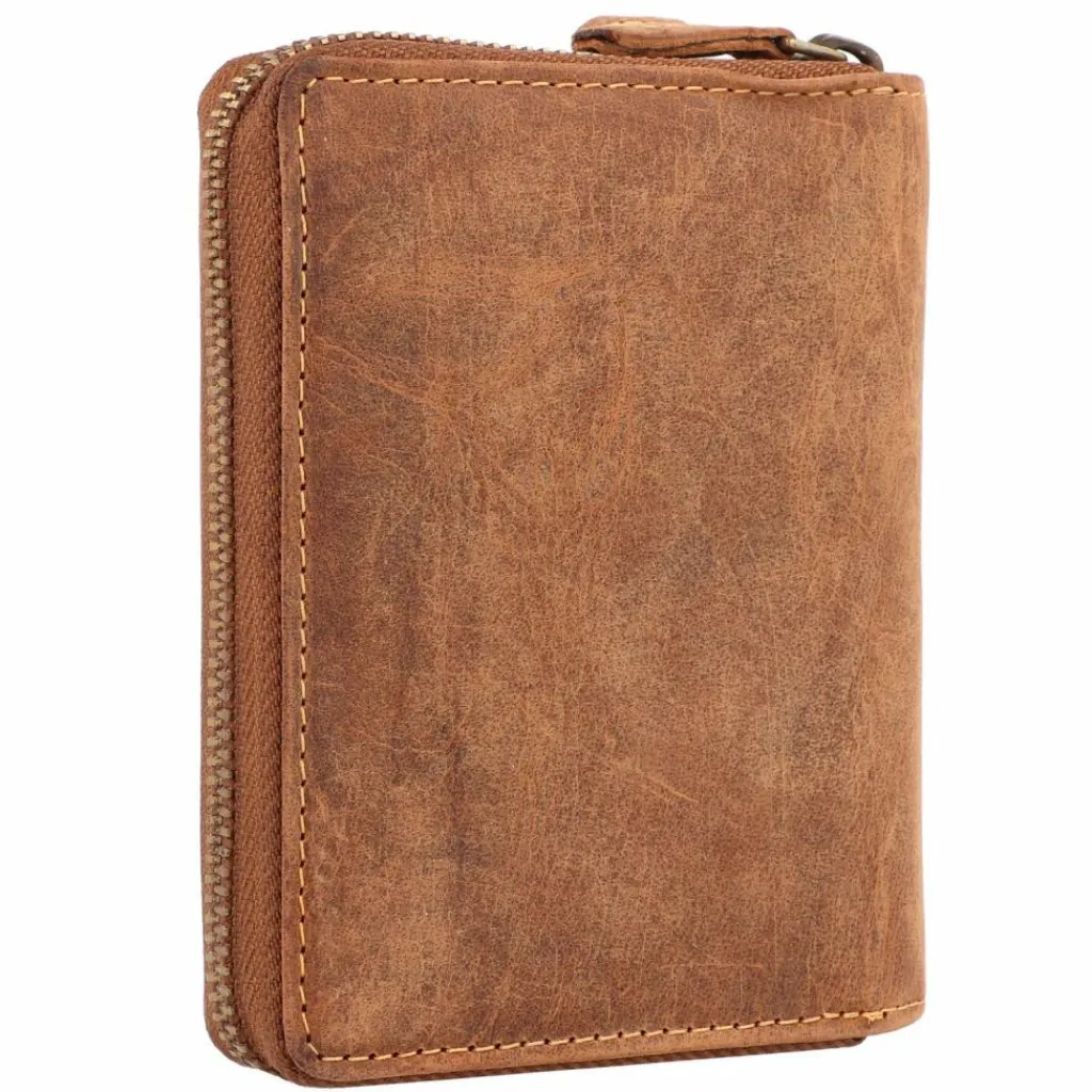 Greenburry Herrengeldbörsen Hochformat<Vintage Sternzeichen Geldbörse Leder 10 cm wassermann