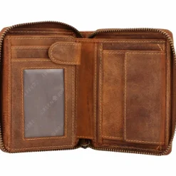 Greenburry Herrengeldbörsen Hochformat<Vintage Sternzeichen Geldbörse Leder 10 cm wassermann